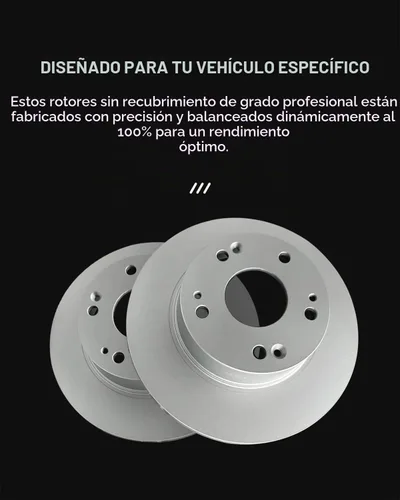 Vista 2 de TOVASTY Kit de freno trasero E-Coated para Honda Civic 2006-2015