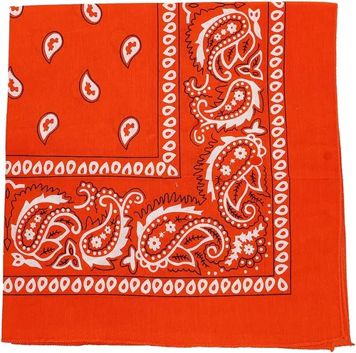 Vista 8 de Motique Accessories Bandana Paisley Extra Grande de 27x27 Pulgadas