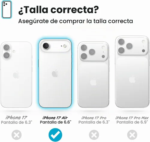 Vista 5 de Speck PRESIDIO2 PRO - Funda para iPhone 17, compatible con MagSafe, funda protectora delgada, color negro/gris pizarra/blanco