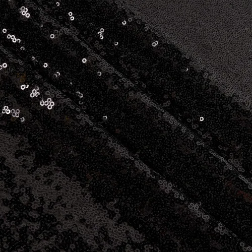 Vista 2 de Glitz Sequin & Stretch Mesh Black, Fabric by the Yard