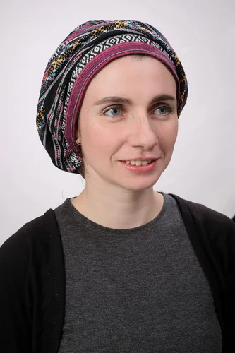 Vista 6 de Ermandina - Gorro de lana para mujer, diseño de boina, tejido de punto