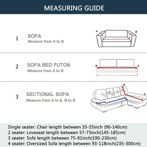 Vista 6 de Funda de sofá de alta elasticidad, protector de muebles a prueba de polvo para sofá de 1, 2, 3, 4 plazas, funda antideslizante con correa elástica