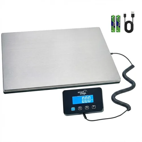 Vista 11 de Báscula de envío digital, báscula postal, 220 libras, 0.1 oz, pantalla remota Backlit LCD, Hold and Tare, Postage Mail Scale for Packages, Small