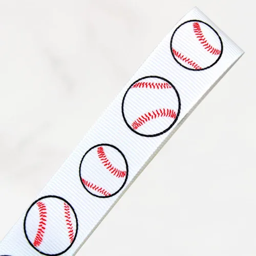 Vista 2 de GSO0708-BAS Grosgrain - Cinta deportiva de 7/8 pulgadas, 10 yardas, béisbol