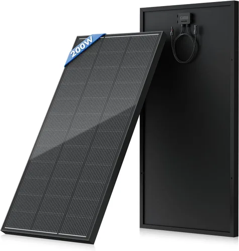 Vista 22 de Panel Solar de 18BB 100 Vatios, Panel Solar N-Type de 12V 100W, Módulos PV Monocristalinos de Alta Eficiencia del 25% para RV, Marino, Techo