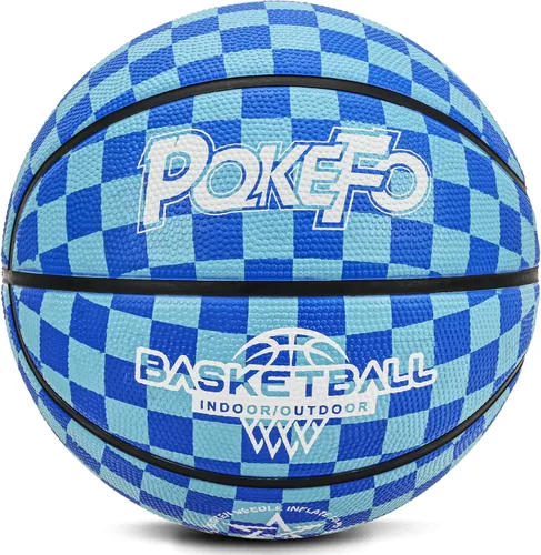 Vista 2 de Baloncesto para niños y jóvenes tamaño 5 (27.5") de goma premium para interiores y exteriores para niños y niñas, impermeable