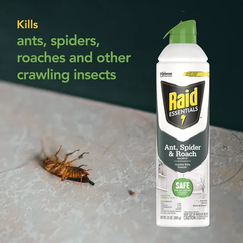 Vista 6 de Raid Essentials Ant Spider & Roach Killer, seguro para niños y mascotas, para uso en interiores, 10 onzas (paquete de 3)