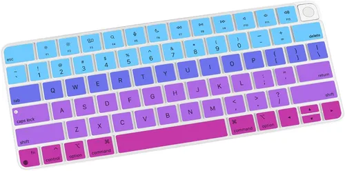 Vista 17 de Allinside Cubierta transparente para teclado Apple Magic (MLA22LL/A) con diseño de EE. UU