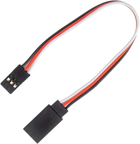 Vista 6 de Cable de extensión servo de 3 pines, 6 tamaños, macho a hembra, compatible con Futaba JR RC servo extensión de conexión piezas de control