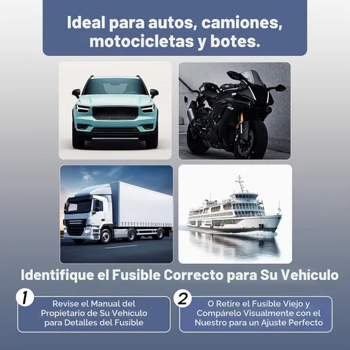 Vista 6 de Kit surtido de fusibles para automóvil de 120 piezas, fusibles