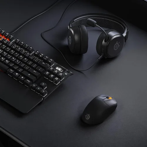 Vista 10 de SteelSeries Prime mouse inalámbrico para videojuegos FPS, con interruptores ópticos magnéticos y 5botones programables, USB-C, 18,000CPI, con sensor