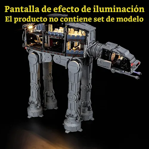 Vista 4 de GEAMENT Versión 2021 Kit de luz LED compatible con Lego 75313 at-at (Ver.2021) modelo de construcción (juego de modelos no incluido)