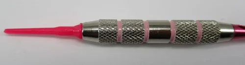 Vista 2 de US dardos – Pink Passion – 16 gramos Soft Tip Dardos – Knurled Grip – para las damas – Deluxe Paquete