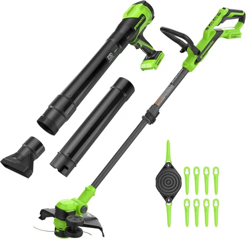 Vista 15 de Greenworks Cortadora de Hilo/Bordeadora Inalámbrica de 24V (Gen 2), Ancho de Corte de 12", Diseño Ultra-Ligero de 6 lbs, con Batería de 2.0Ah
