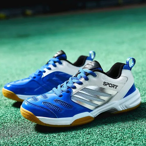 Vista 2 de zxcvb Tenis Bádminton Zapatos de los Hombres Nuevos Tendón de Ox Inferior de Desgaste Antideslizante de los Hombres de Baja Primavera Tenis de Mesa
