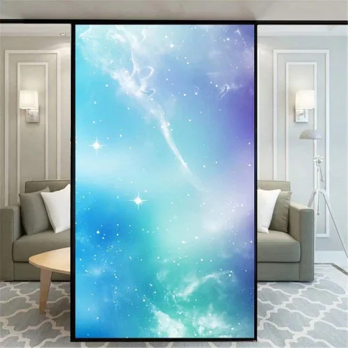 Vista 4 de Película de privacidad para ventana (15.7 x 23.6 in), diseño de espacio exterior