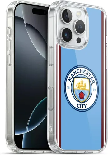 Vista 94 de Head Case Designs Funda de gel con licencia oficial del Manchester City Man City FC Away 2022/23 [protección de grado militar] compatible con Apple