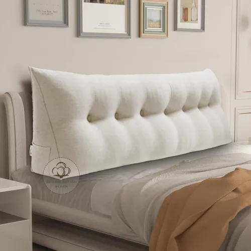 Vista 27 de WOWMAX - Almohada grande triangular con respaldo para cabecera, almohada de posicionamiento para lectura en forma de cuña, con funda extraíble