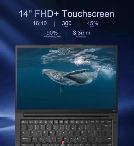 Vista 2 de Laptop Lenovo ThinkPad E14, Intel Core i5-1335U, 16 GB de RAM, SSD de 512 GB 14" FHD+ Touchscreen, > i7-1255U, Fingerprint Reader, 1080p Webcam