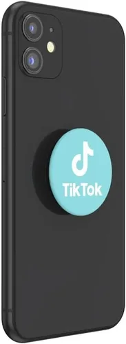 Vista 4 de PopSockets - Agarre para teléfono con soporte expansible, TikTok PopGrip - Tik Tok Blue