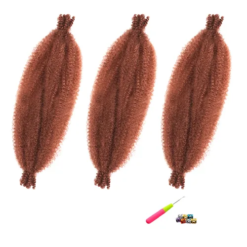 Vista 26 de Cabello para trenzar de 10 pulgadas para locs suaves sintéticos, trenzas de ganchillo Passion Spring Cuban Twist Hair Butterfly Loc Marley Twist