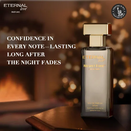 Vista 4 de Eternal Love Paquete nocturno – Eau de Parfum Spray de larga duración aroma cálido y sofisticado – 3.4 oz