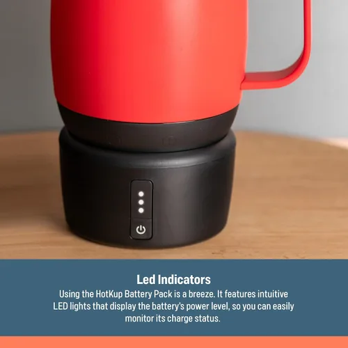 Vista 3 de Batería calentadora de taza de café HotKup para taza de calefacción controlada por temperatura HotKup