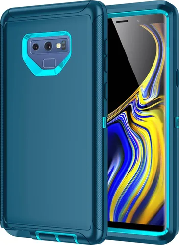 Vista 9 de Funda para Galaxy Note 9, a prueba de golpes, a prueba de caídas, a prueba de polvo, protección de cuerpo completo de 3 capas, funda rígida de alto