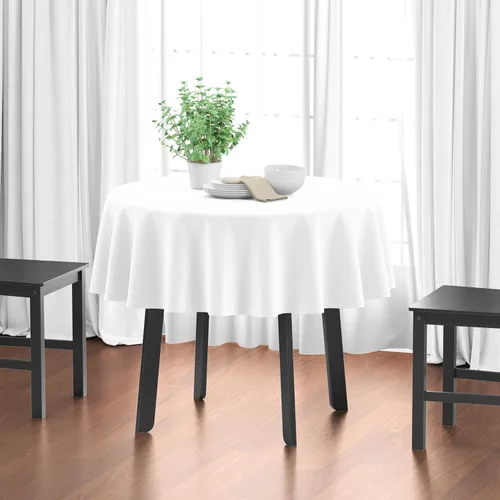 Vista 12 de Encasa XO Mantel rectangular de lona de algodón de 56 x 120 pulgadas, lavable a máquina, mantel blanco para comedor en interiores y exteriores