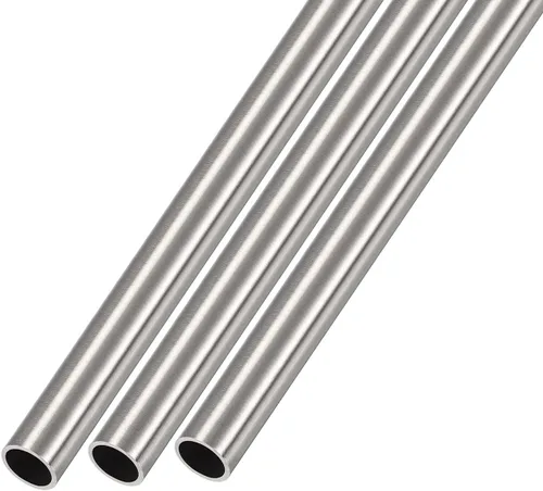 Vista 44 de METALLIXITY Tubo de acero inoxidable 304 (0.079 in de diámetro x 0.006 in de pared T x 9.843 in de largo), 3 piezas, tubo recto - para muebles