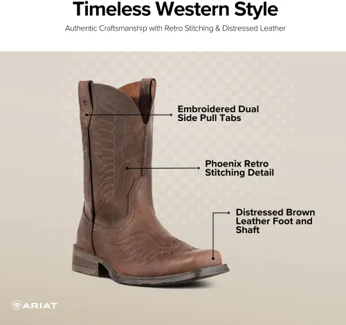 Vista 5 de Ariat Botas vaqueras Rambler Phoenix para hombre