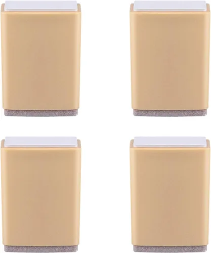 Vista 10 de Piernas autoadhesivas cuadradas/redondas para muebles, patas de mesa de café de 1.969 in de alto, cojín de patas de sofá silencioso, patas