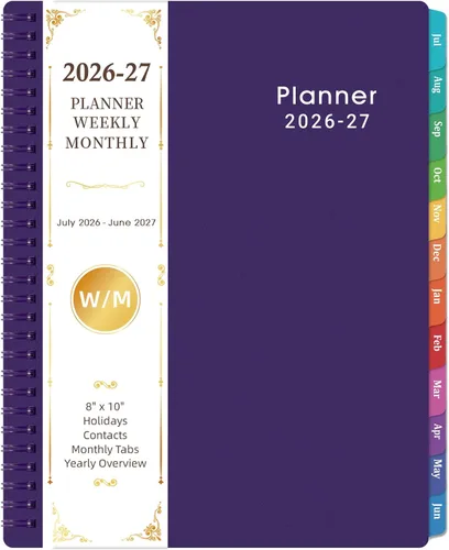 Vista 12 de Agenda mensual 2026-2027, calendario de 2 años 2026-2027, enero 2026 a diciembre 2027, 9 x 11 pulgadas, agenda de 24 meses con cubierta en relieve