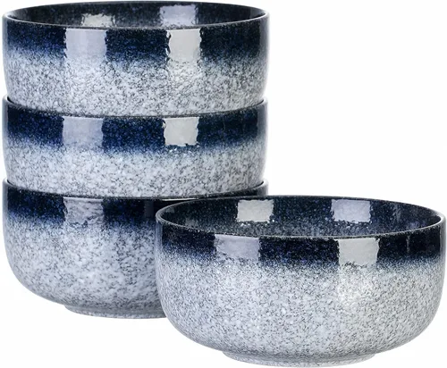 Vista 10 de S&Q'S CERAMICS Cuencos pequeños de cerámica para cocina, juego de 6, cuencos de helado de 9 onzas, cuencos pequeños para servir sopa, salsa