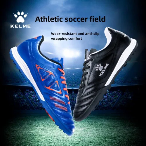 Vista 6 de KELME Zapatos de fútbol para hombre, con soporte de arco, zapatos de fútbol sala profesionales, transpirables, atléticas, botas de fútbol
