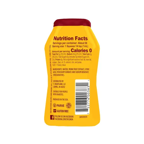 Vista 6 de SPLENDA Monk Fruit - Gotas edulcorantes líquidas sin calorías, 1.68 onzas líquidas