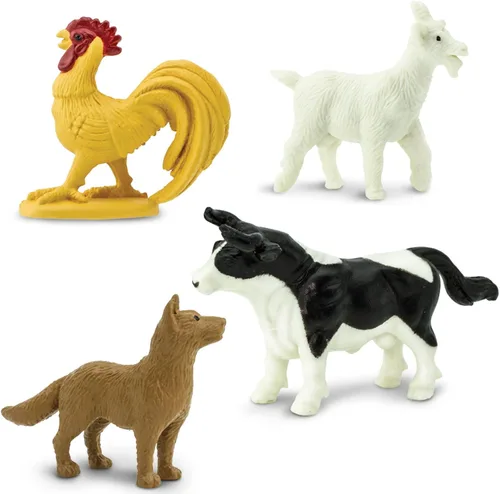 Vista 6 de Safari Ltd. Farm TOOB - 12 figuras que incluyen vaca, cerdo, cabra, caballo y más, juego de juguetes educativos para niños, niñas y niños a partir
