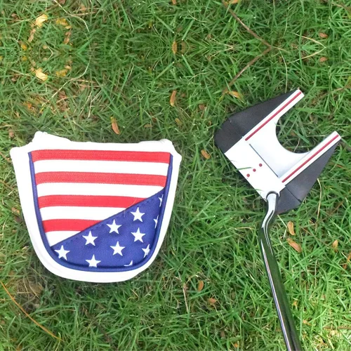 Vista 6 de Cubierta de palo para putter, cubierta para la cabeza de golf, protector de club, cierre magnético para Odyssey 2ball 2 Ball Two Ball Scotty Cameron