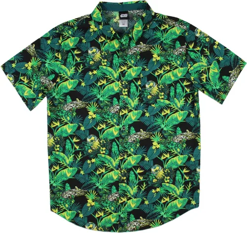 Vista 3 de Star Wars Millennium Falcon and R2-D2 Tropical Hawaiian Camisa para hombre