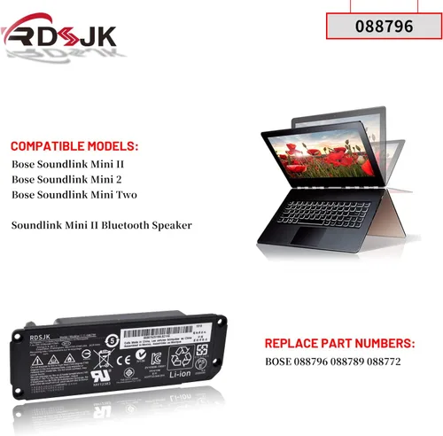 Vista 3 de RDSJK 088796 088789 088772 Reemplazo de batería para Bose Soundlink Mini 2 II mini2 mini II Altavoz Bluetooth 7.4V 17Wh