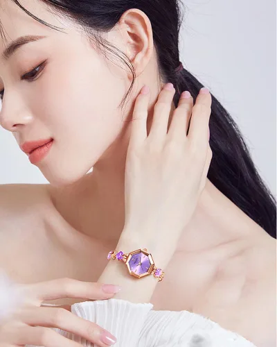 Vista 7 de SOLLEN Reloj de cuarzo para mujer, relojes analógicos de cuarzo de moda impermeables para mujer