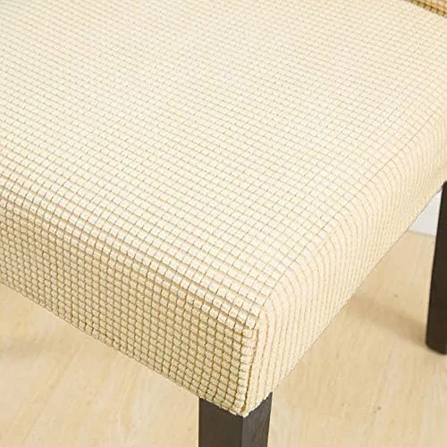 Vista 3 de Funda para silla de comedor, color beige