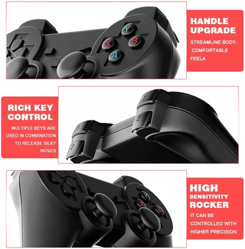 Vista 4 de TechBrix X2 4K Retro Game Stick, HD Home Video Game Console with 2 Wireless Controllers, HDMI Output, 20000+ Built-in Games (128GB)