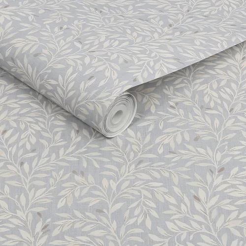 Vista 3 de NEXT Papel pintado gris Ditsy Leaf