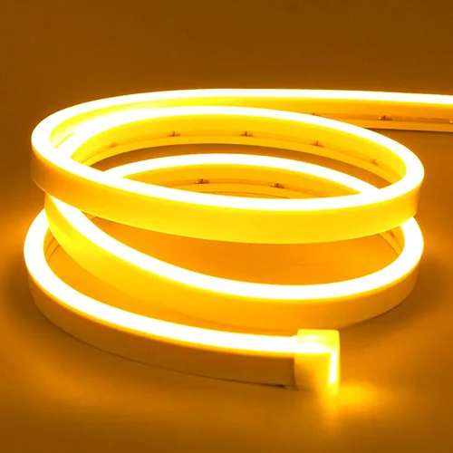 Vista 11 de Lamomo Tira de luces LED, cuerda de neón blanca cálida, 0.39 pulgadas/corte Blanco cálido