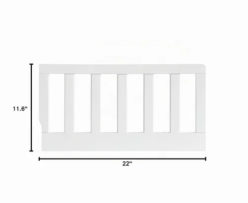 Vista 5 de Oxford Baby Briella - Kit de conversión de riel de protección de cuna a cama infantil, blanco, certificado Green Guard Gold