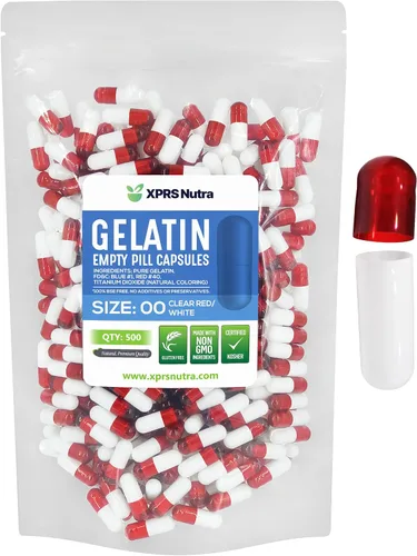 Vista 19 de XPRS Nutra Cápsulas vacías tamaño 00 – 100 cápsulas vacías de gelatina – Pastillas de relleno de cápsulas de bricolaje – Cápsulas de gel rellenables