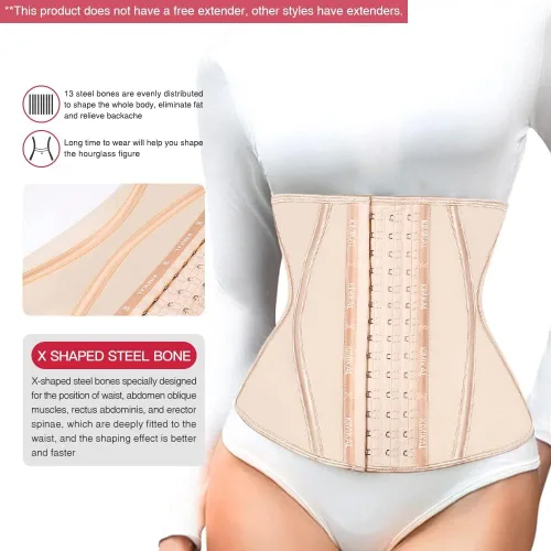 Vista 3 de KIMIKAL Corset Waist Trainer Waist Cincher Shapewear Fajas Colombianas Waist Trimmer Tummy Control