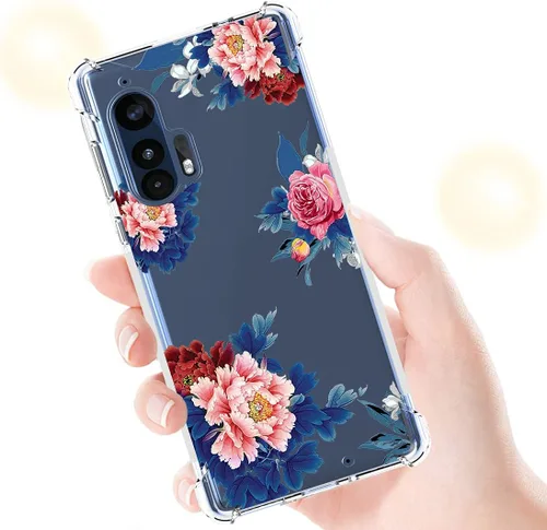 Vista 6 de Funda para teléfono para Moto Edge Plus, para Motorola Edge +, transparente, delgada, a prueba de golpes, suave, flexible, TPU, funda protectora