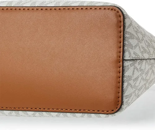 Vista 4 de MICHAEL Michael Kors Mott - Bandolera grande con cremallera, VanillaAcorn, talla única